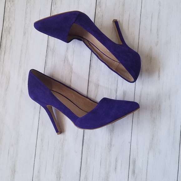 Aldo Purple Suede Heel - Picture 3 of 4